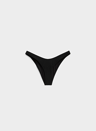 Simons Orange Solid curved cheeky bottom for women