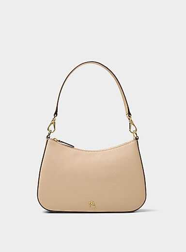 Danni gold logo leather crossbody bag