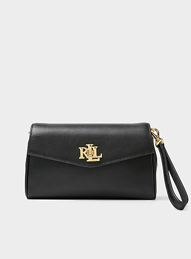 Gold-chain leather mini shoulder bag