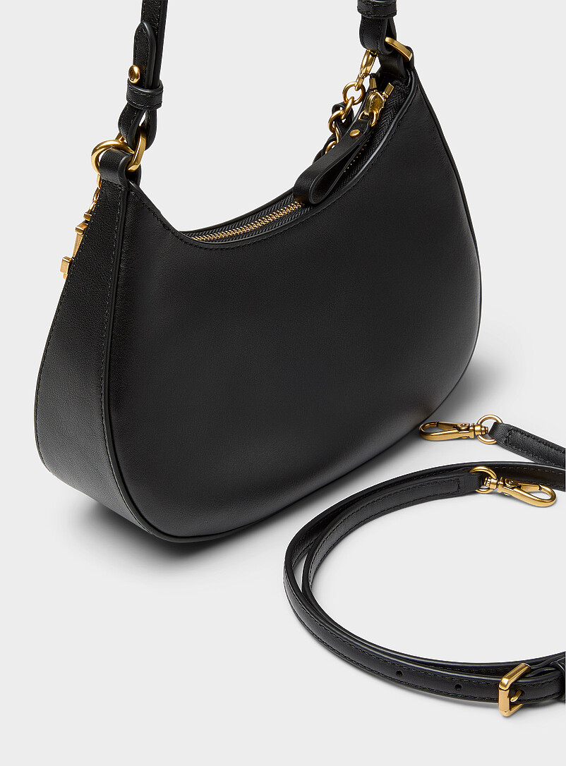 Marcy rounded leather bag | Lauren Ralph Lauren | | Simons