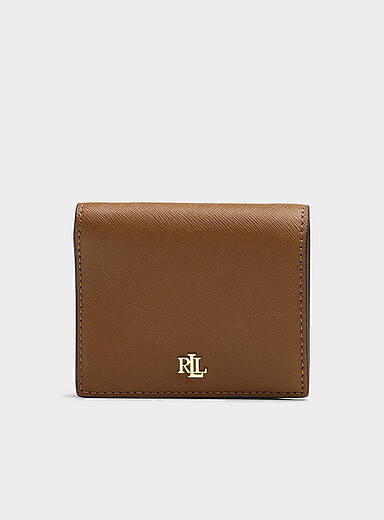 Le miniportefeuille pliable cuir textur&eacute;