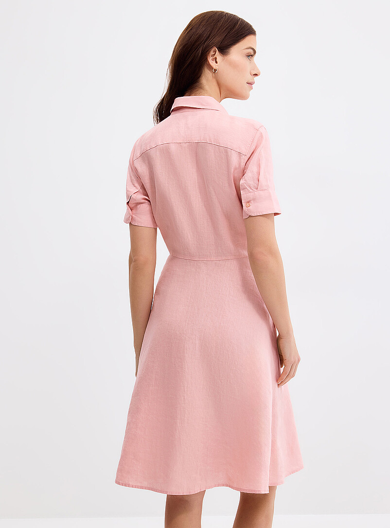 Tie-waist linen shirtdress | Lauren Ralph Lauren | Shop Midi Dresses |  Simons