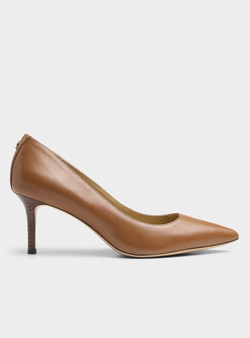 Lauren Ralph Lauren: L'escarpin Lanette cuir Femme Brun clair pour femme