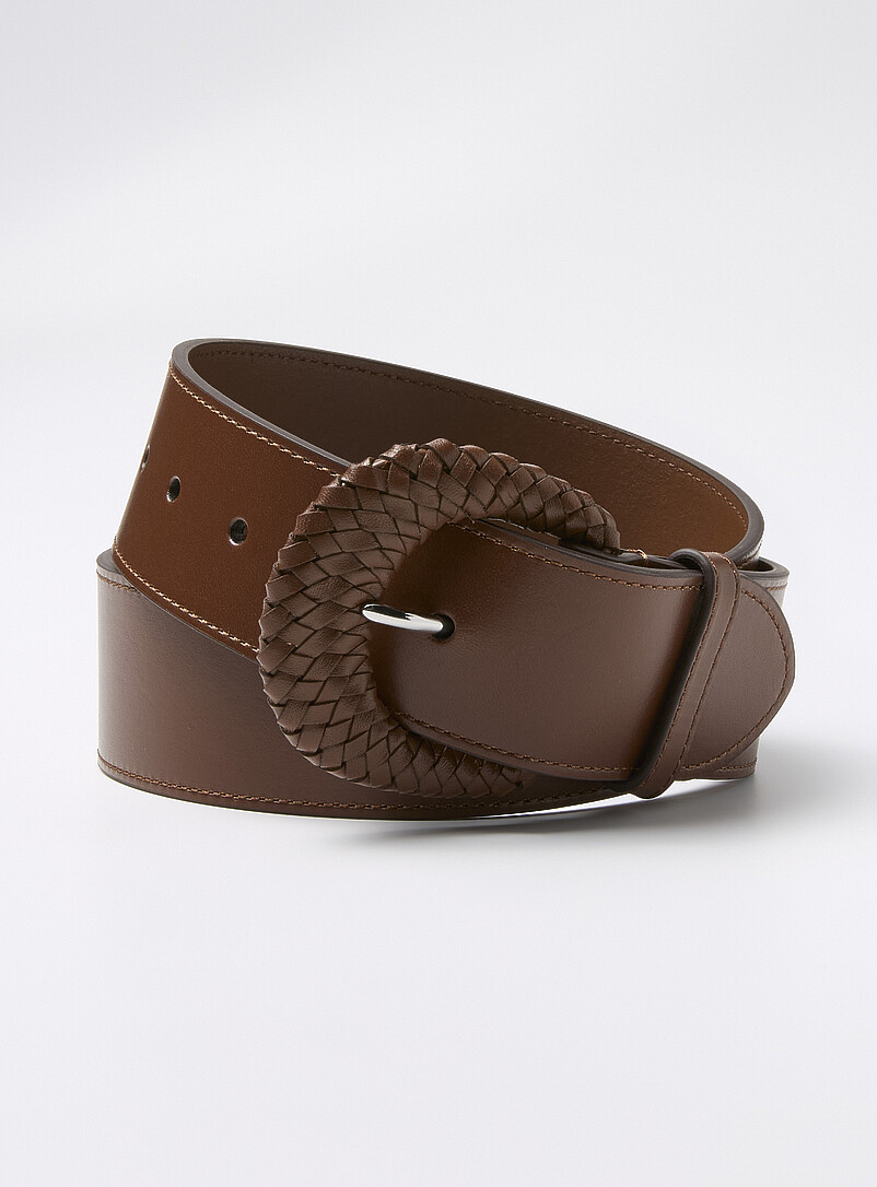 Ceinture Femme Vintage En Peau De Serpent - Marque Karen Callan, Largeur Skinny, Longueur 39 Pouces