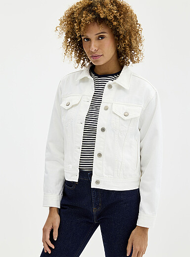 White jean jacket