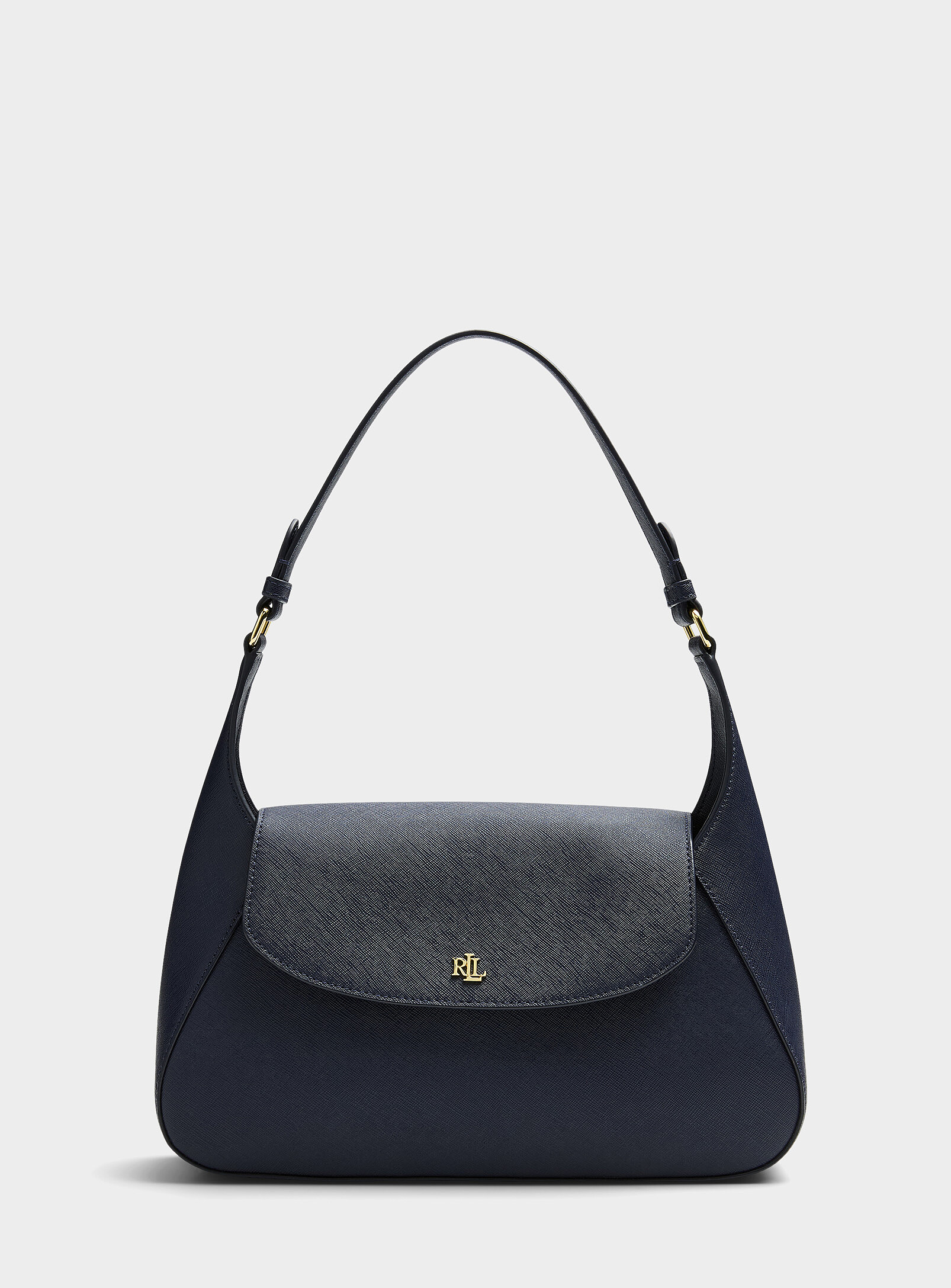 Lauren Ralph Lauren - Schylar textured leather shoulder bag (Women, Blue, ONE SIZE)