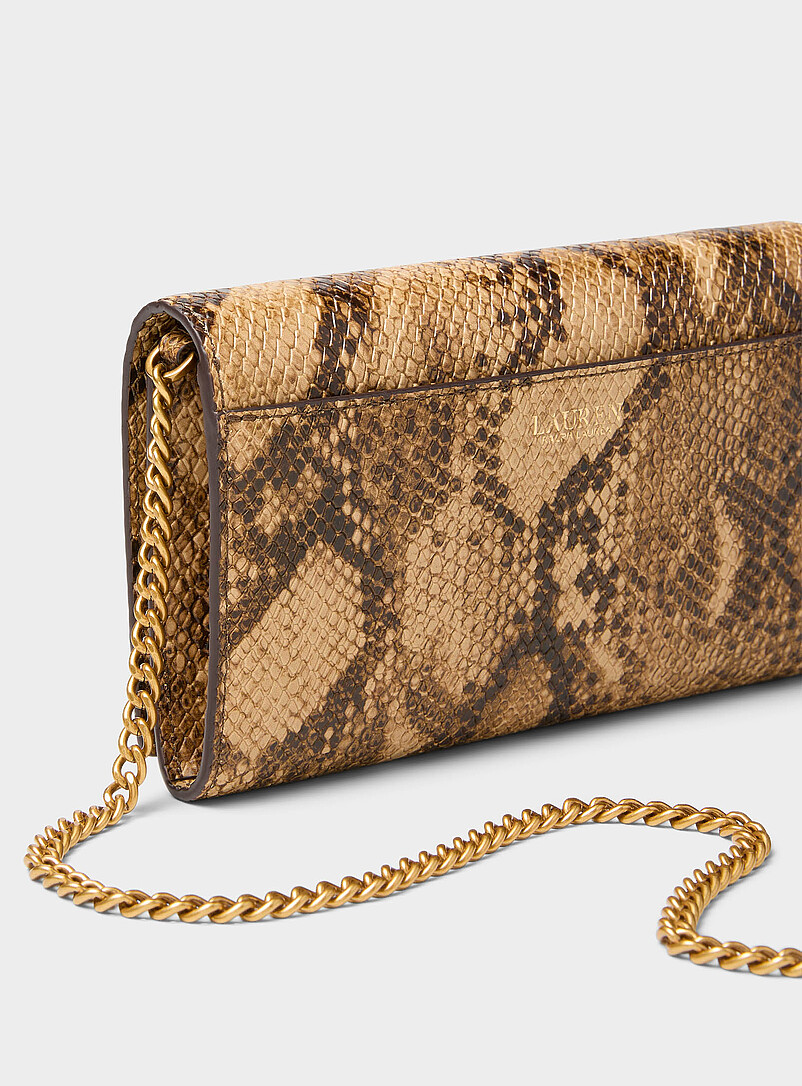 Gold-chain snakeskin-pattern mini shoulder bag product image 2