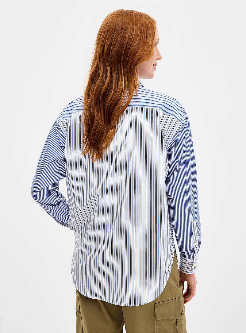 Block stripes poplin shirt product image 3
