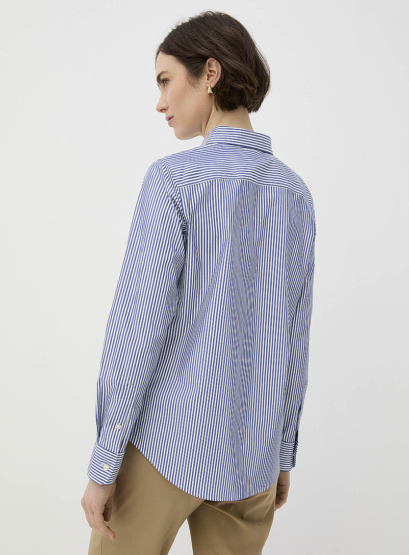 Striped poplin shirt product image 3