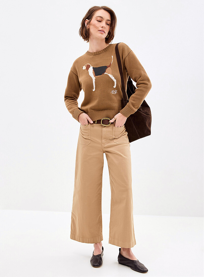 Pure cotton dog jacquard sweater product image 2