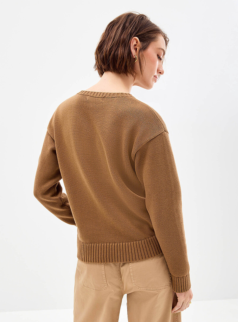 Pure cotton dog jacquard sweater product image 3