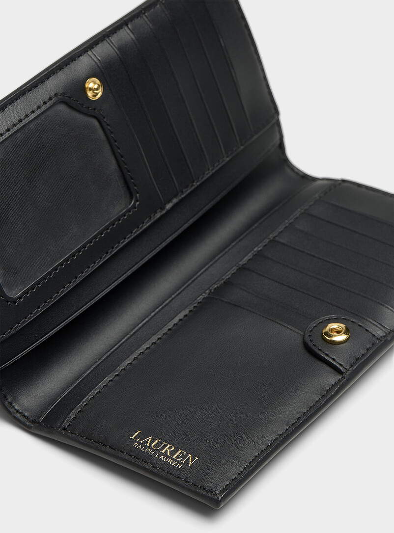 Textured leather bi-fold wallet product image 3