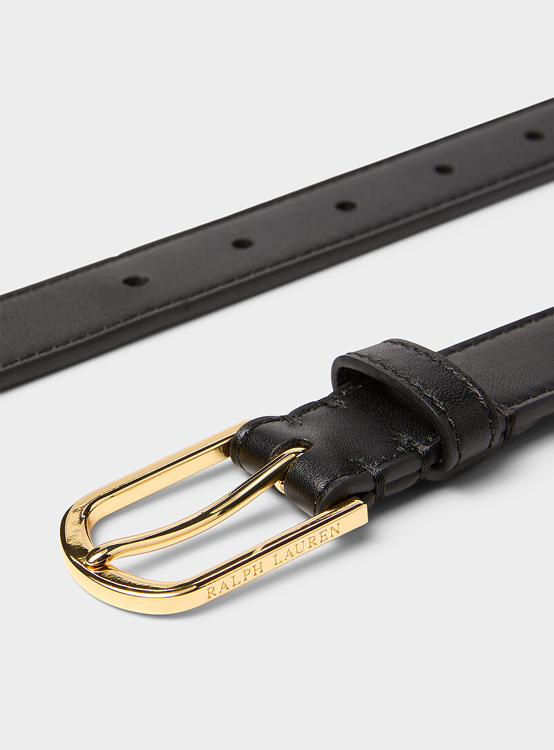 Thin smooth leather belt product image 2