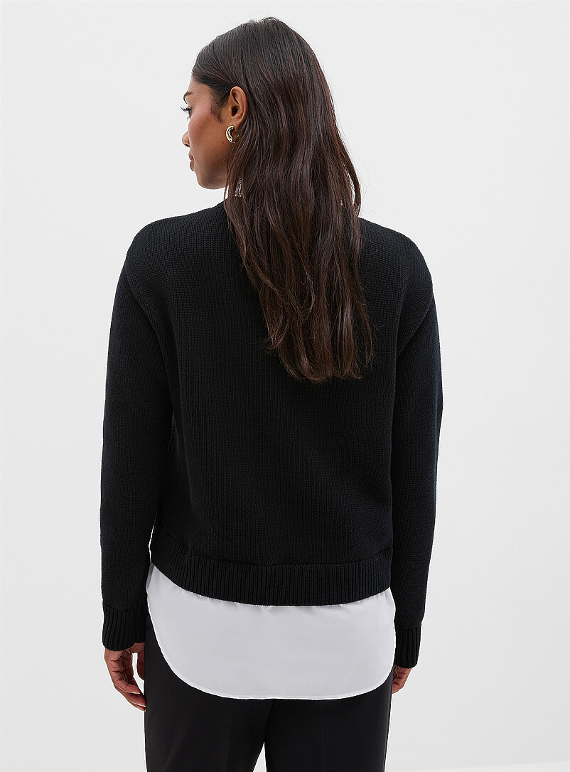 Pure cotton overlaid sweater product image 2