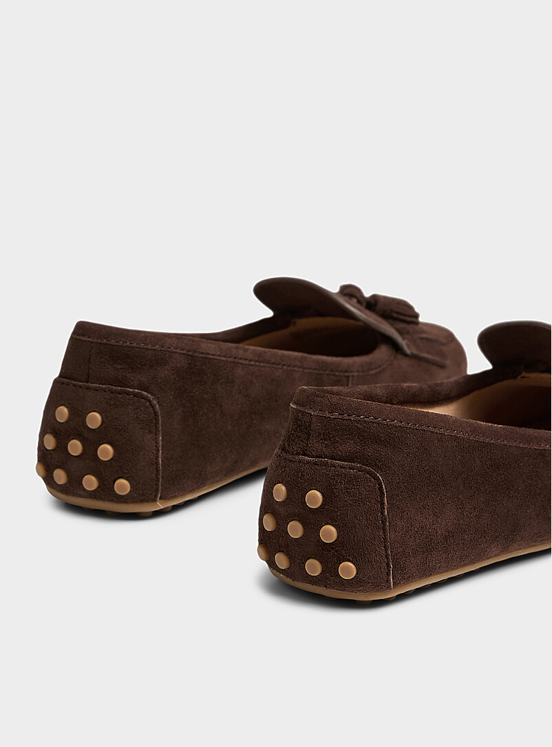 Cacao Tayte fringed suede loafers Women product image 2