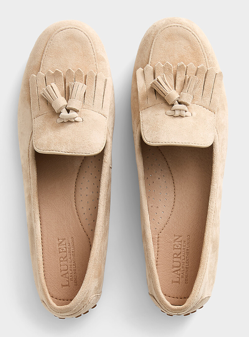 Sand Tayte fringed suede loafers Women product image (primary)