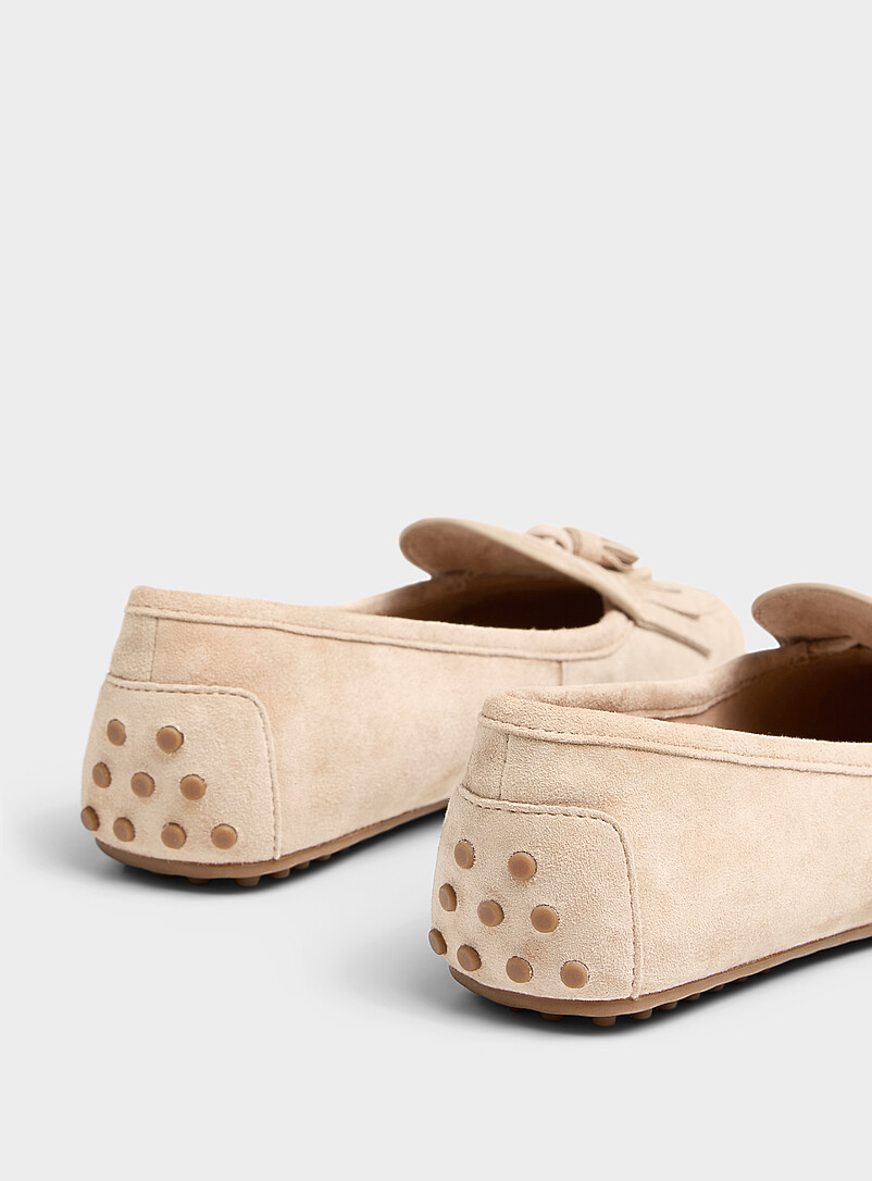 Sand Tayte fringed suede loafers Women product image 2