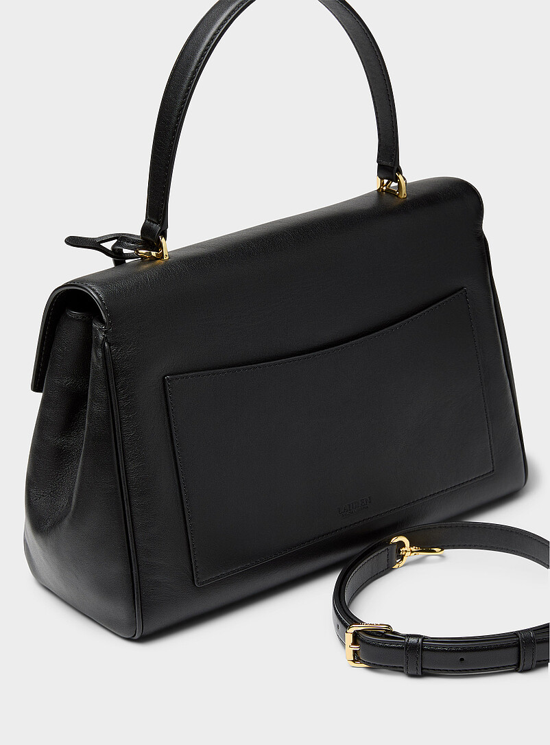 Farrah ebony leather shoulder bag product image 2