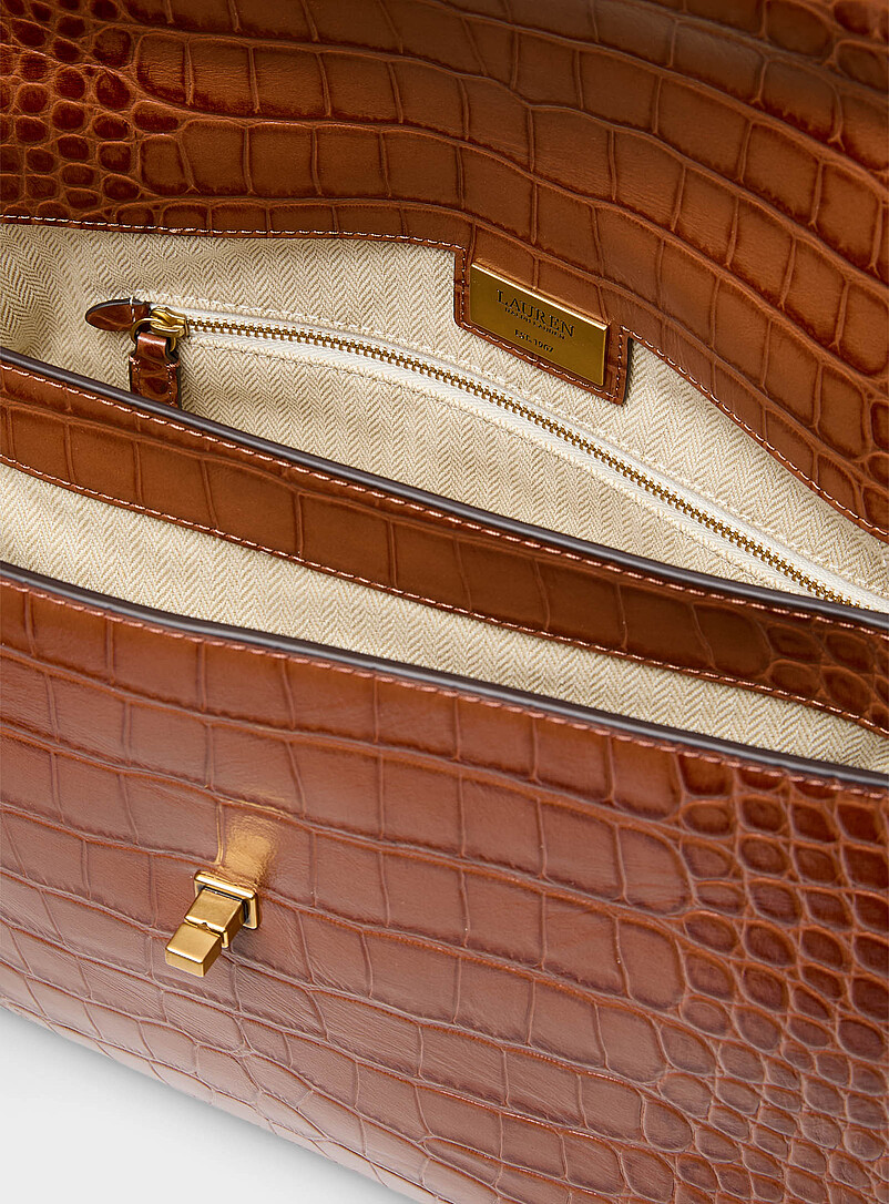 Farrah croc leather shoulder bag product image 3