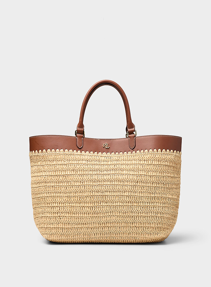 Kyla soft braided straw tote bag product image (primary)