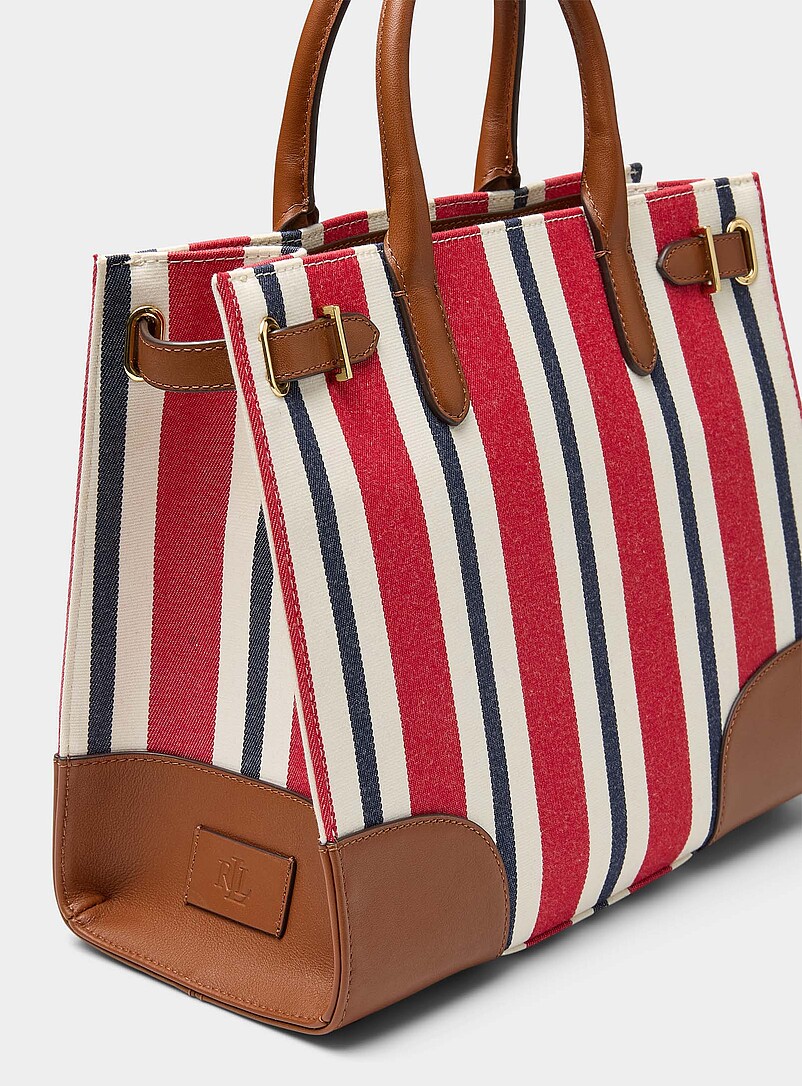 Devyn striped square tote bag product image 2