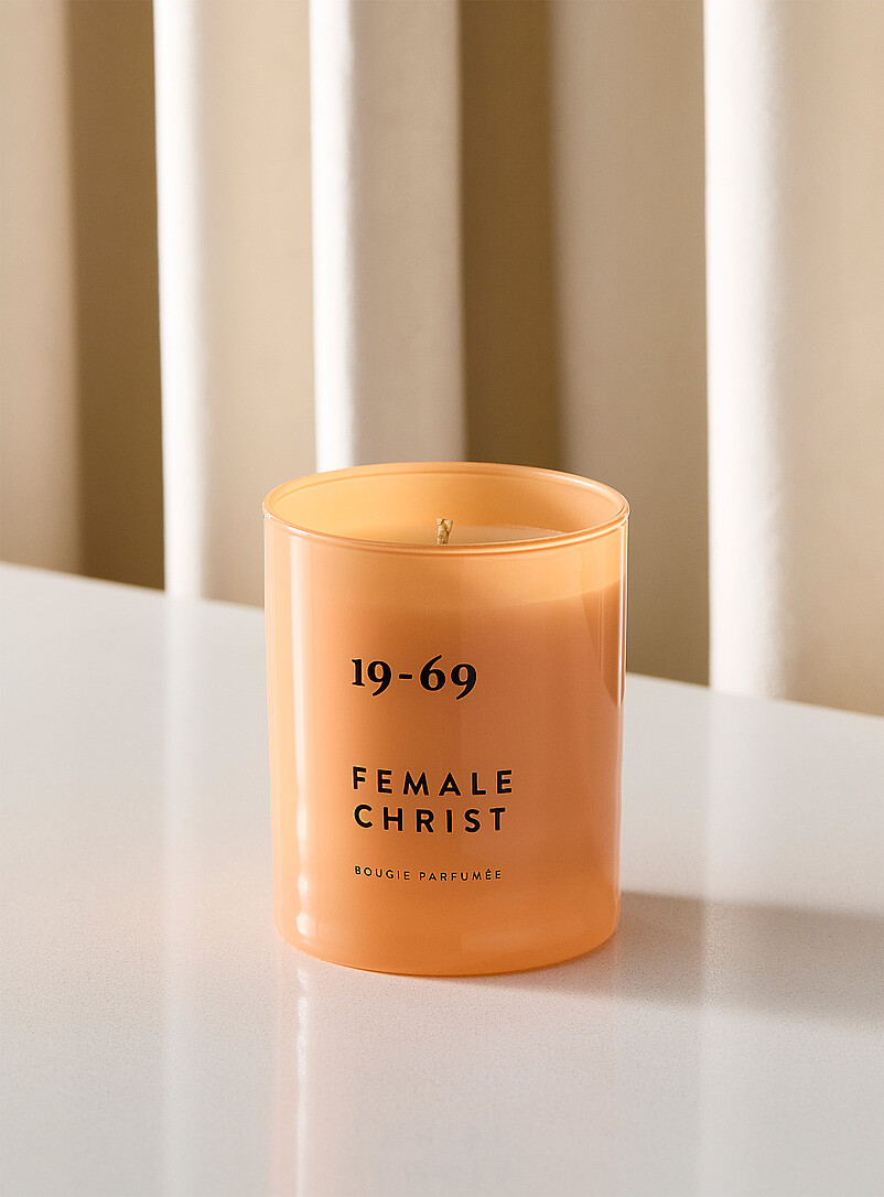 Female Christ scented candle product image (primary)