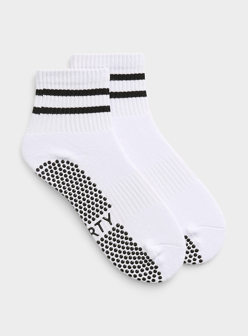 Double-Stripe Anti-Slip Ankle Socks