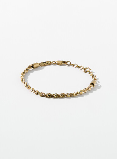 Cord chain monochrome bracelet