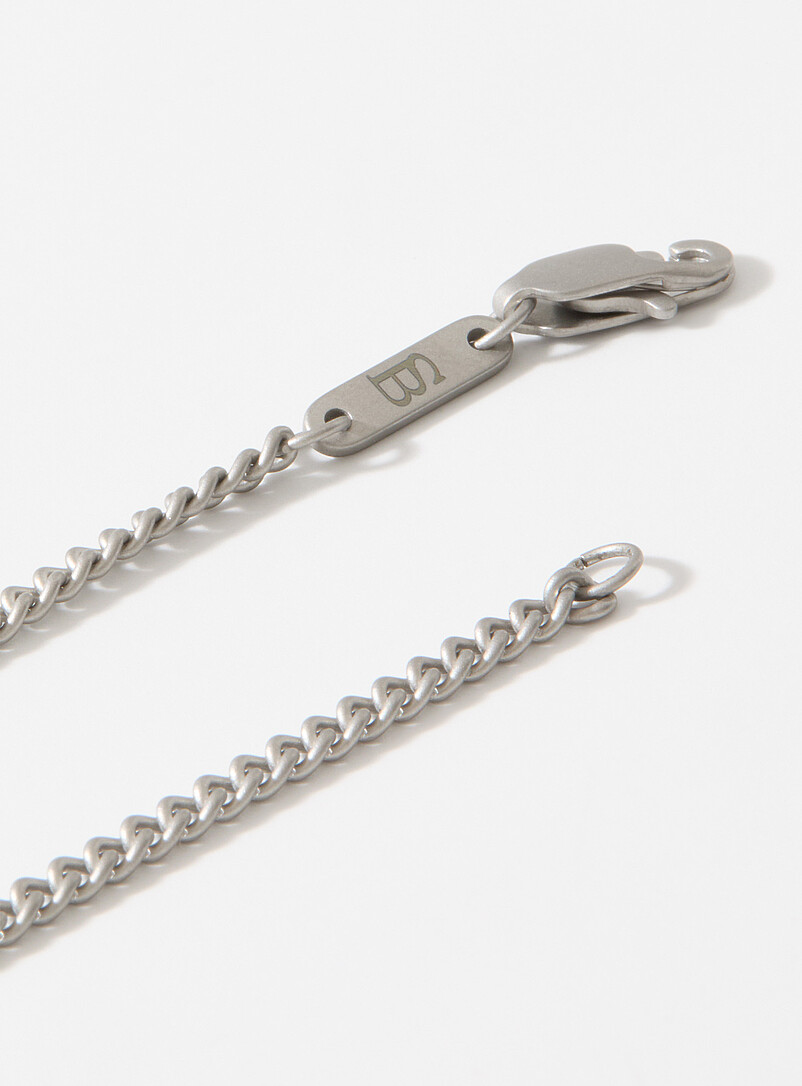 Steel & Barnett: Le collier tr&egrave;fle g&eacute;o pierre naturelle <b>Offert en exclusivit&eacute; chez Simons</b> Vert fonc&eacute; - Mousse pour homme