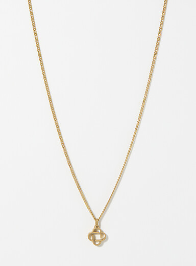 Geo-clover necklace <b>Available exclusively at Simons</b>