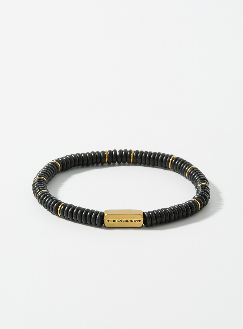 Semi-precious gemstone disc bracelet product image (primary)