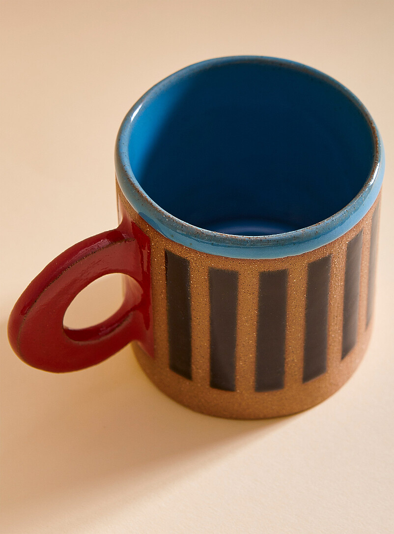 Colourful stripes mug | MonsieurKoukido | Dinnerware & Table Art