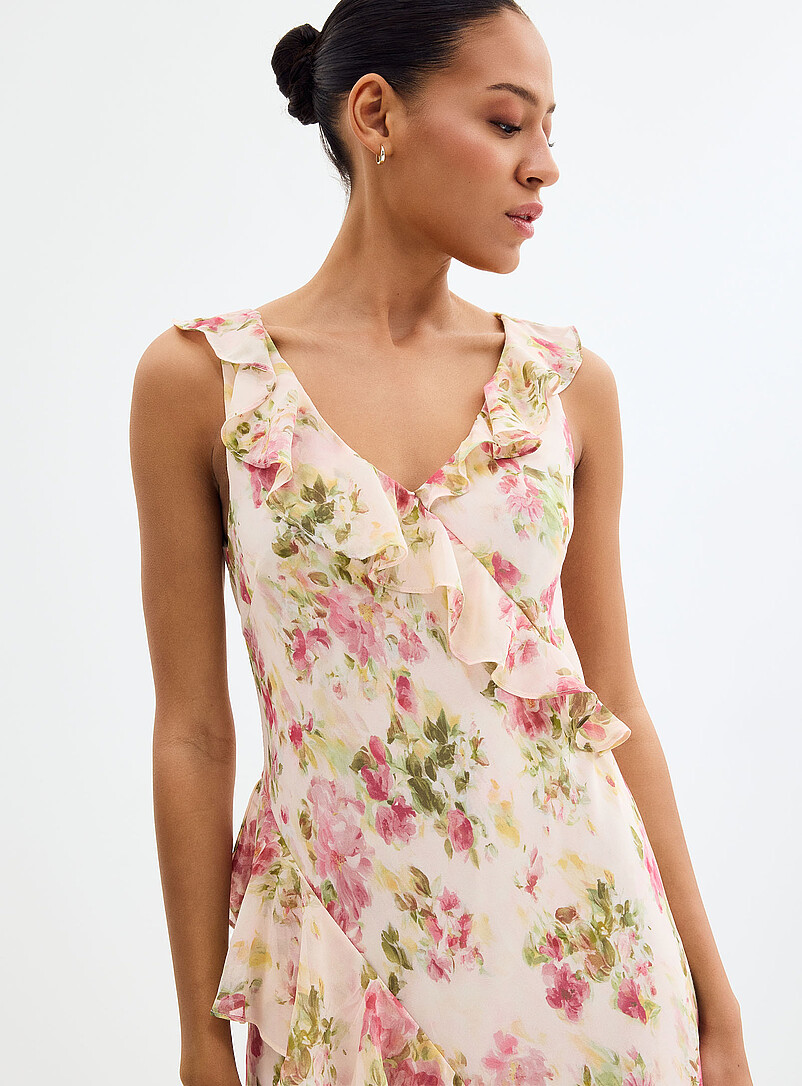 Blooming rose garden ruffled dress product image 2