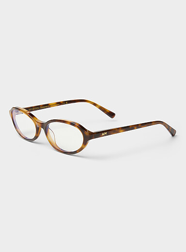 Ivy narrow oval reading glasses Blue Light Blocking