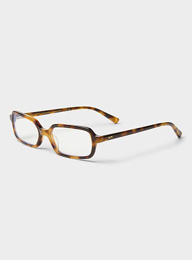 Les lunettes de lecture rectangulaires &eacute;troites Milo Anti-lumi&egrave;re bleue