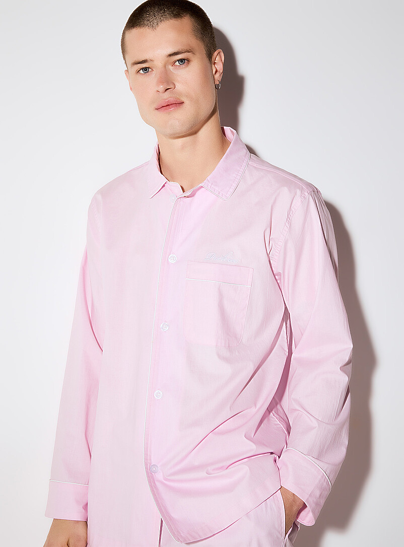 Light pink poplin shirt product image (primary)