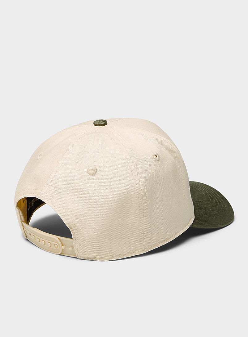 Country Liberty Khaki/Sage/Olive Embroidered logo two-tone cap for women