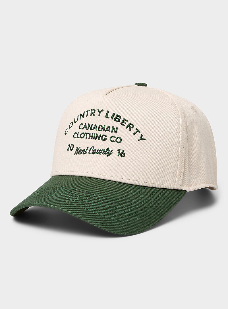Forest-green visor cap product image (primary)