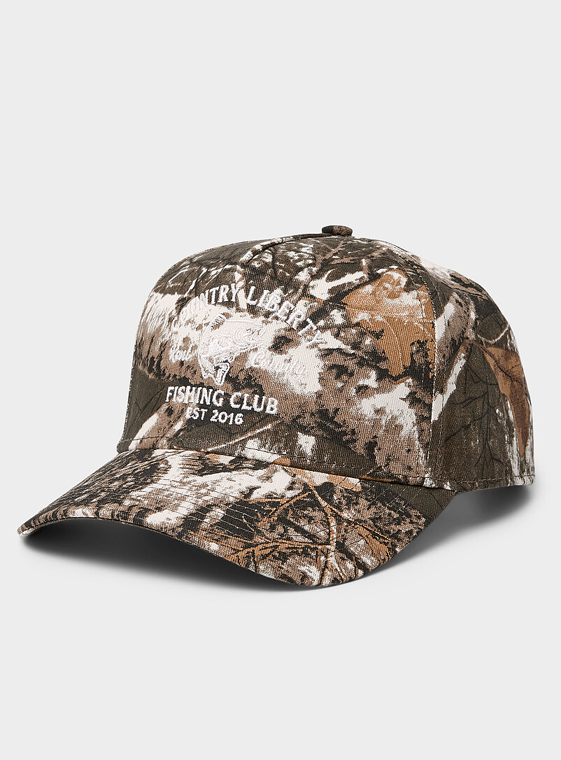 Fish-Logo Camouflage Cap