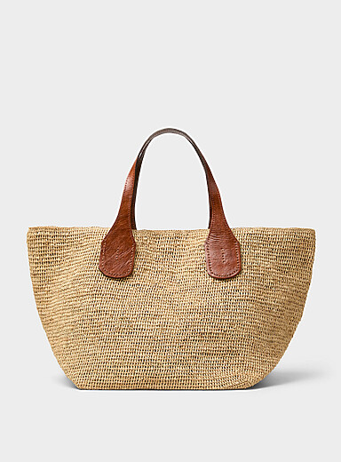 Le fourre-tout raphia crochet&eacute; Tokyo II