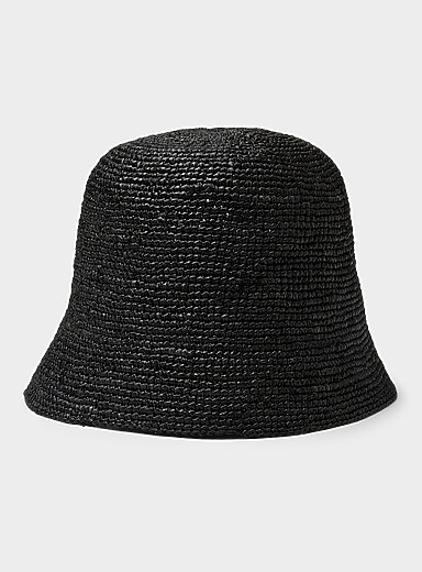 Andao natural raffia cloche