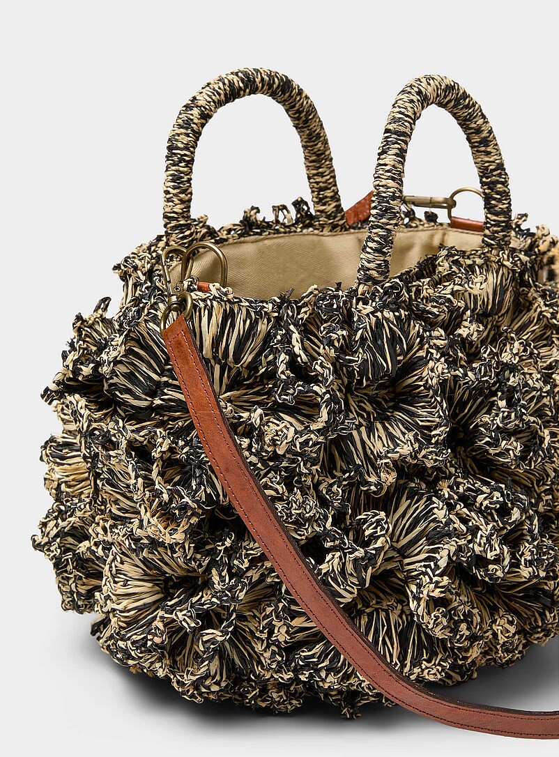 Coral reef small black and beige bag product image 2