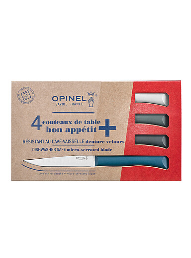 Opinel: Le coffret de couteaux de table Bon App&eacute;tit Ensemble de 4 pi&egrave;ces Rouge