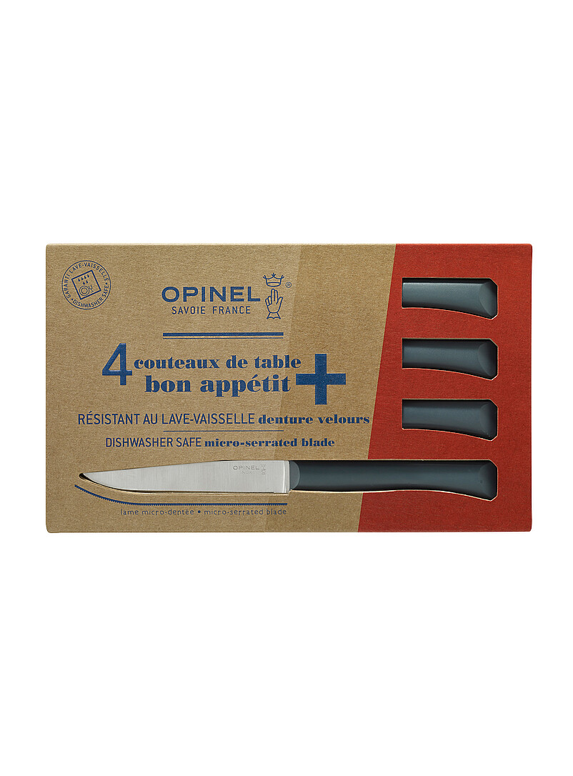 Opinel: Le coffret de couteaux de table Bon App&eacute;tit Ensemble de 4 pi&egrave;ces Rouge