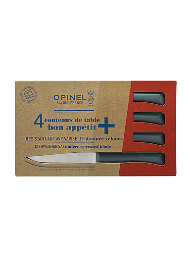 Opinel: Le coffret de couteaux de table Bon App&eacute;tit Ensemble de 4 pi&egrave;ces Rouge