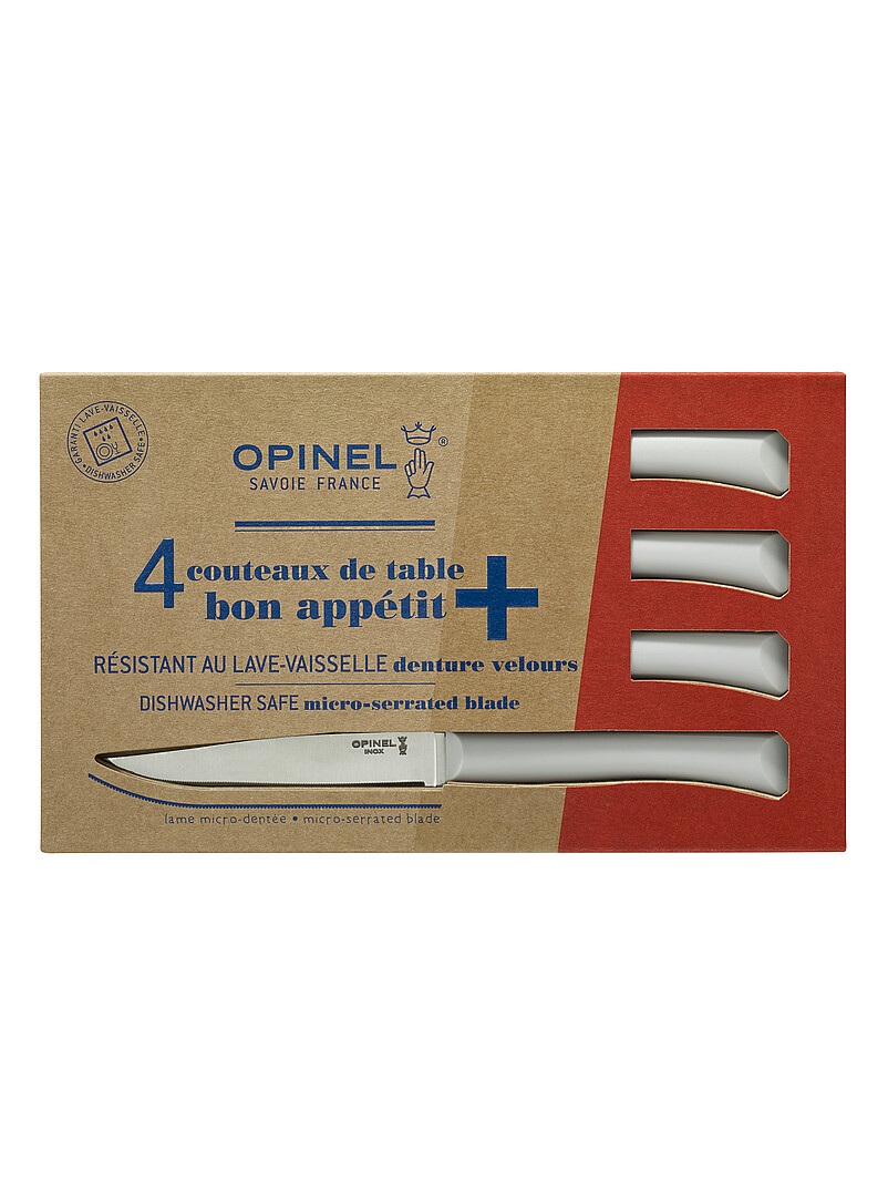 Opinel: Le coffret de couteaux de table Bon App&eacute;tit Ensemble de 4 pi&egrave;ces Rouge