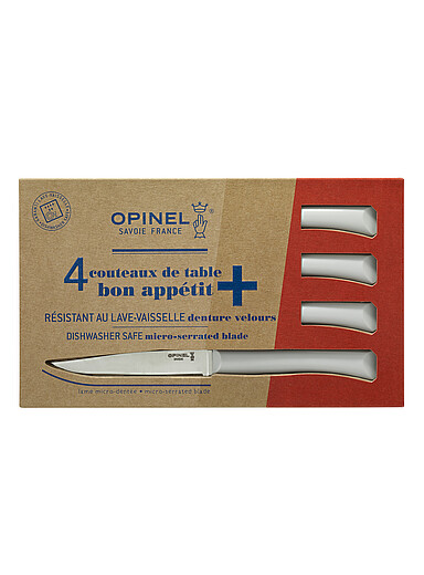 Opinel: Le coffret de couteaux de table Bon App&eacute;tit Ensemble de 4 pi&egrave;ces Rouge