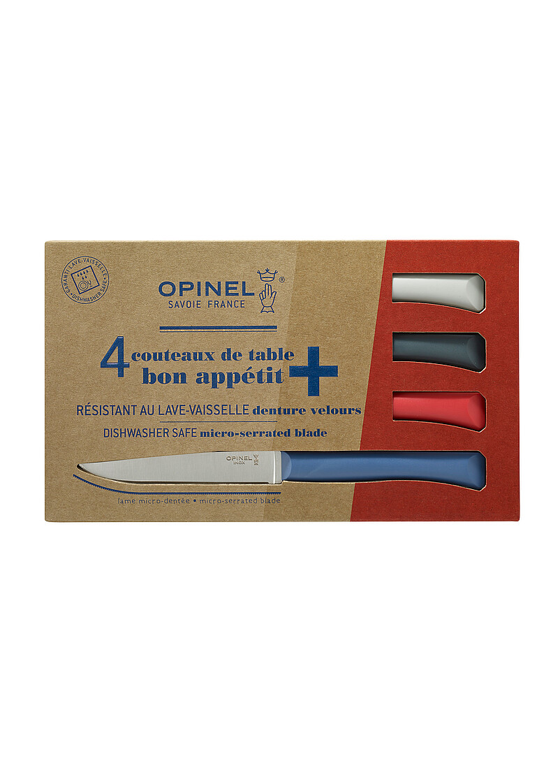 Opinel Red Bon App&eacute;tit four-knife box set 4-piece set