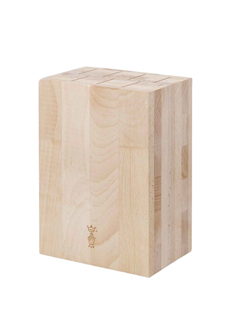 Beech wood nine-knife storage block product image 2