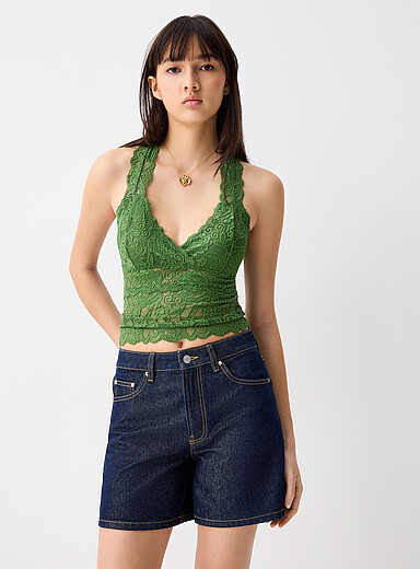 Lace racerback cami